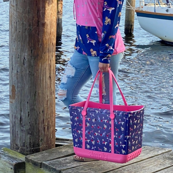 🚫Currently:SOLD·OUT ·𝗫𝗟· DOG PRINT Beach-Tote - Picture 6 of 7